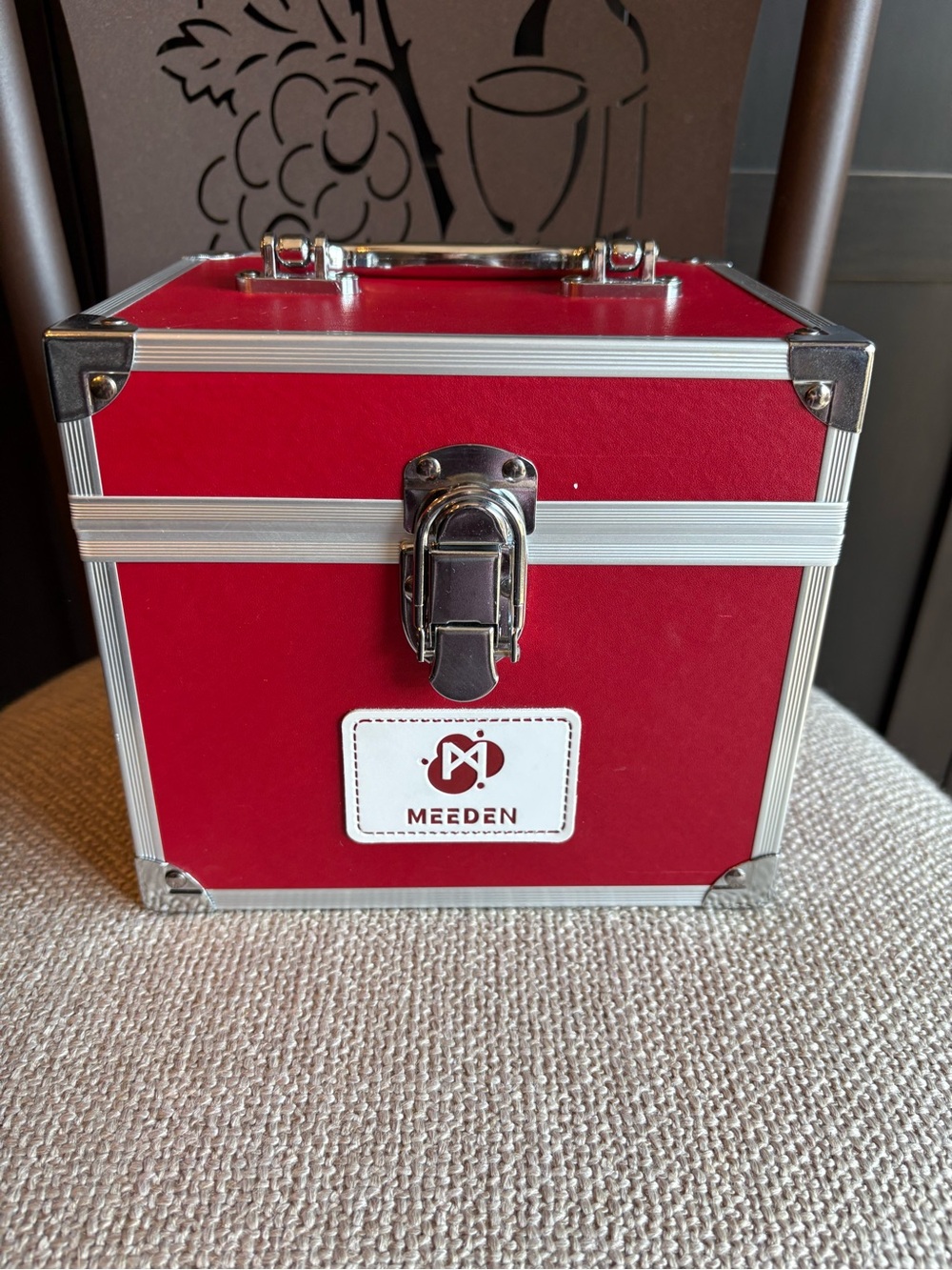 MEEDEN 80-Slot Marker Storage Carrying Case - Red Aluminum Art Supply Organizer